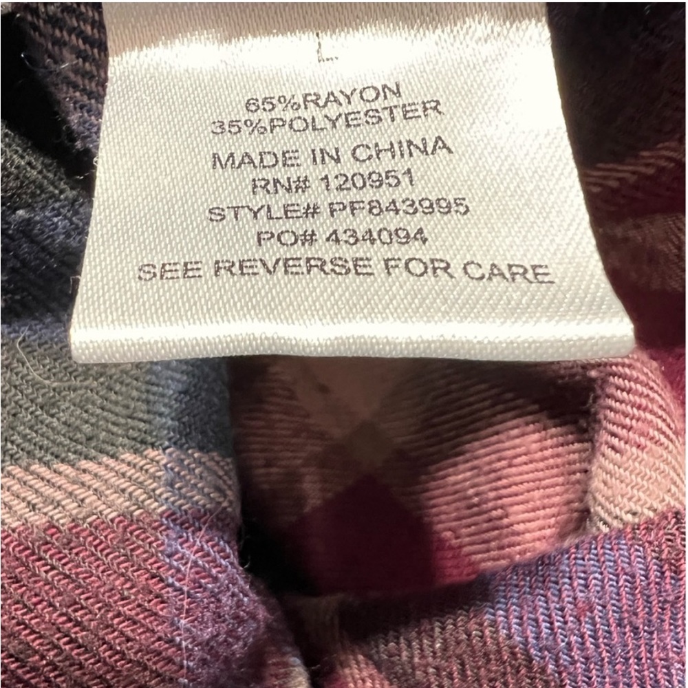 Pink Rose Flannel - Picture 6 of 6